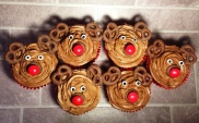 Red Velvet & Chocolate Reindeer Cupcakes
