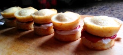 mini victoria sponge sandwiches bitesize simple perfect for afternoon tea recipe cakes