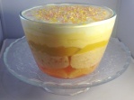 orange and mango layered trifle great blogger bake off british dessert recipe layered fruit jelly cake custard and cream