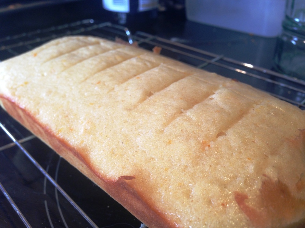 orange madeira cake recipe half loaf tin peel and juice