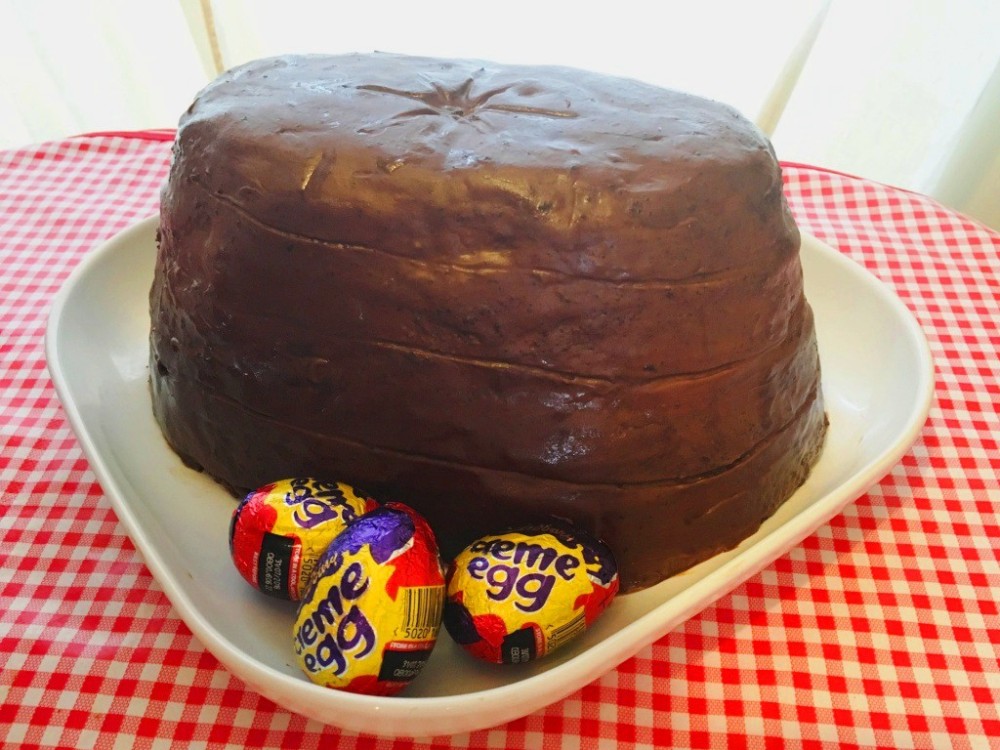 cadbury creme egg with giant easter cake chocolate recipe